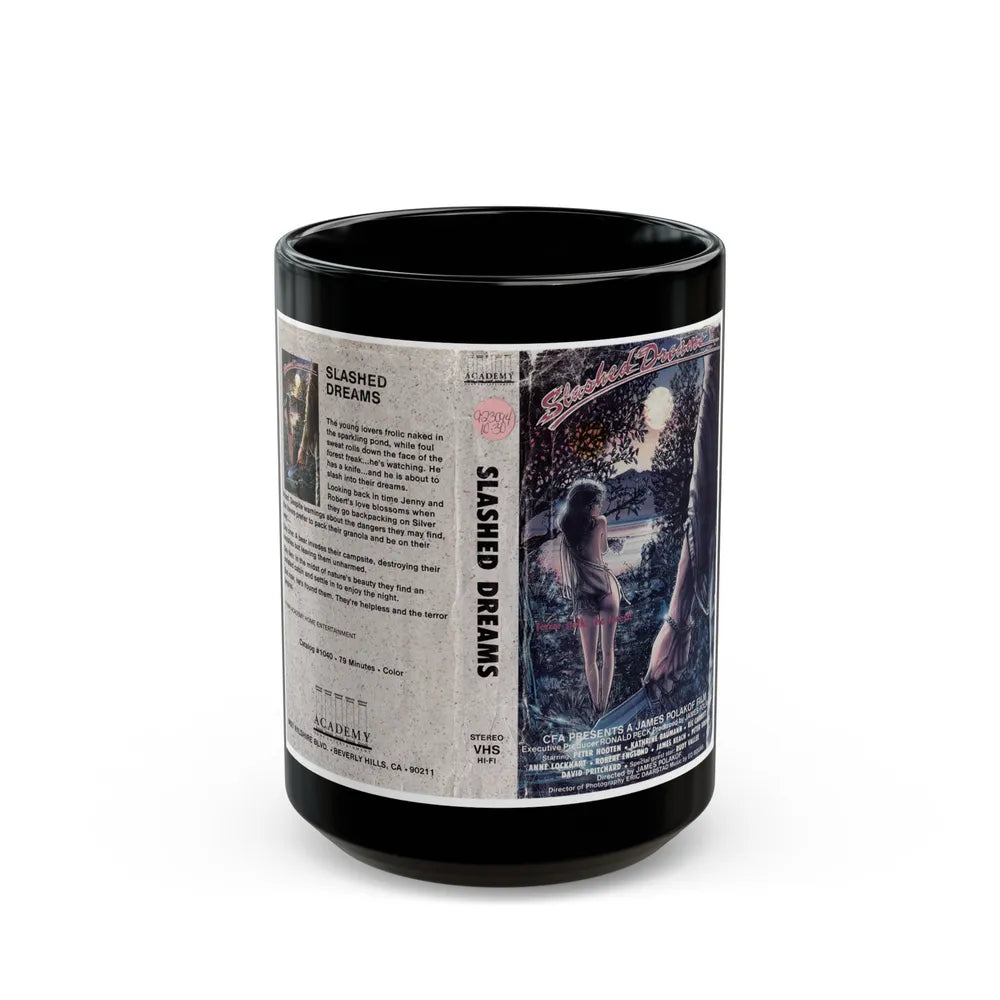 SLASHED DREAMS (VHS COVER) - Black Coffee Mug-15oz-Go Mug Yourself