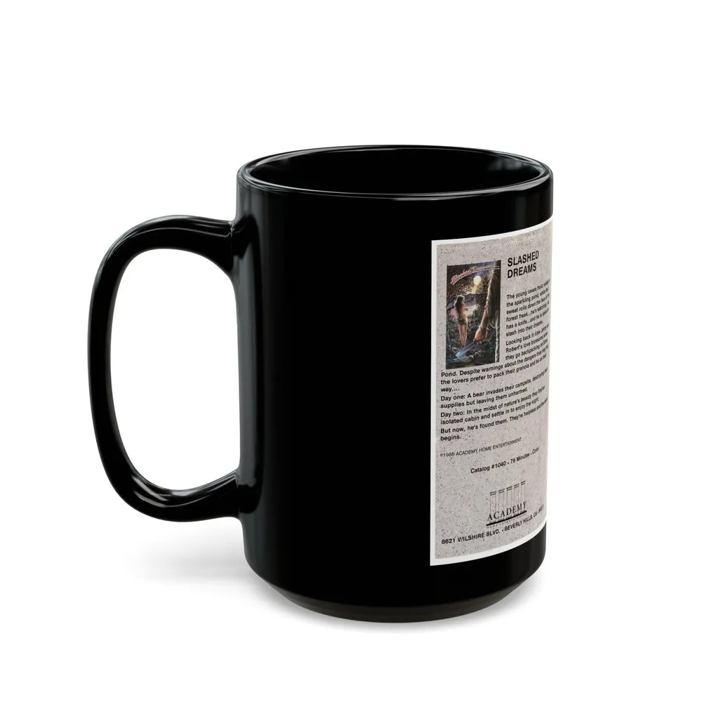 SLASHED DREAMS (VHS COVER) - Black Coffee Mug-Go Mug Yourself