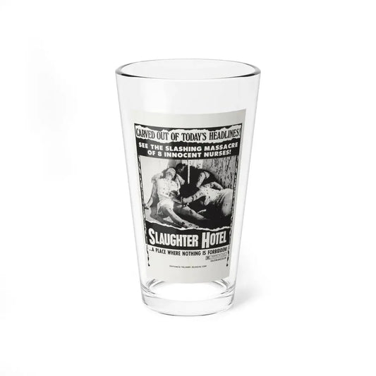 SLAUGHTER HOTEL (ASYLUM EROTICA THE COLD BLOODED BEAST) 1971 Movie Poster - Pint Glass 16oz 16oz - Go Mug Yourself