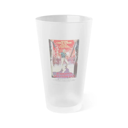 SLAUGHTER IN SAN FRANCISCO 1974 Movie Poster - Frosted Pint Glass 16oz Default Title - Go Mug Yourself