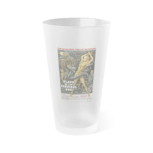 SLAVE OF THE CANNIBAL GOD 1978 Movie Poster - Frosted Pint Glass 16oz Default Title - Go Mug Yourself