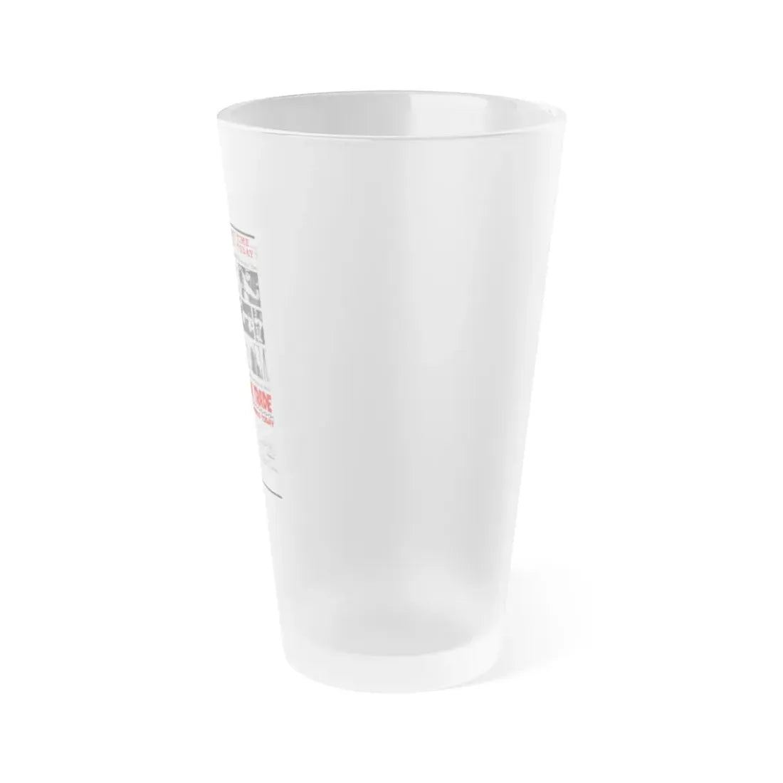 SLAVE TRADE IN THE WORLD TODAY 1964 Movie Poster - Frosted Pint Glass 16oz - Go Mug Yourself