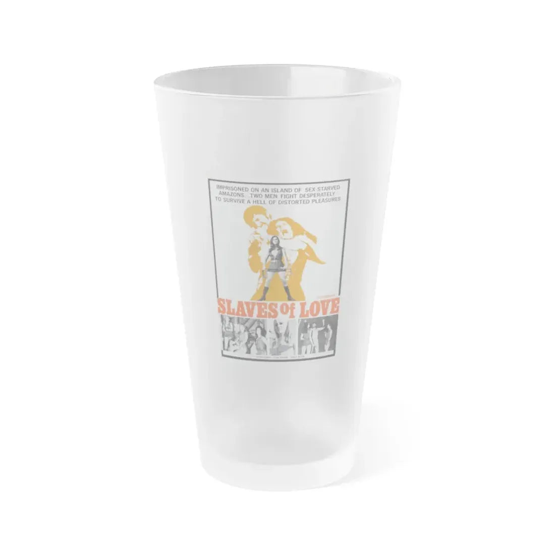 SLAVES OF LOVE 1969 Movie Poster - Frosted Pint Glass 16oz Default Title - Go Mug Yourself