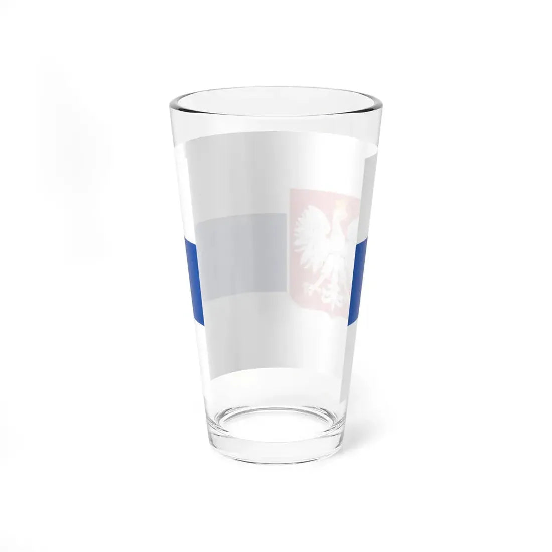 Slavic Flag of Poland White-blue-white flag (Poland) Pint Glass 16oz - Go Mug Yourself