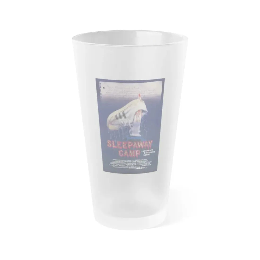 SLEEPAWAY CAMP 1983 Movie Poster - Frosted Pint Glass 16oz Default Title - Go Mug Yourself