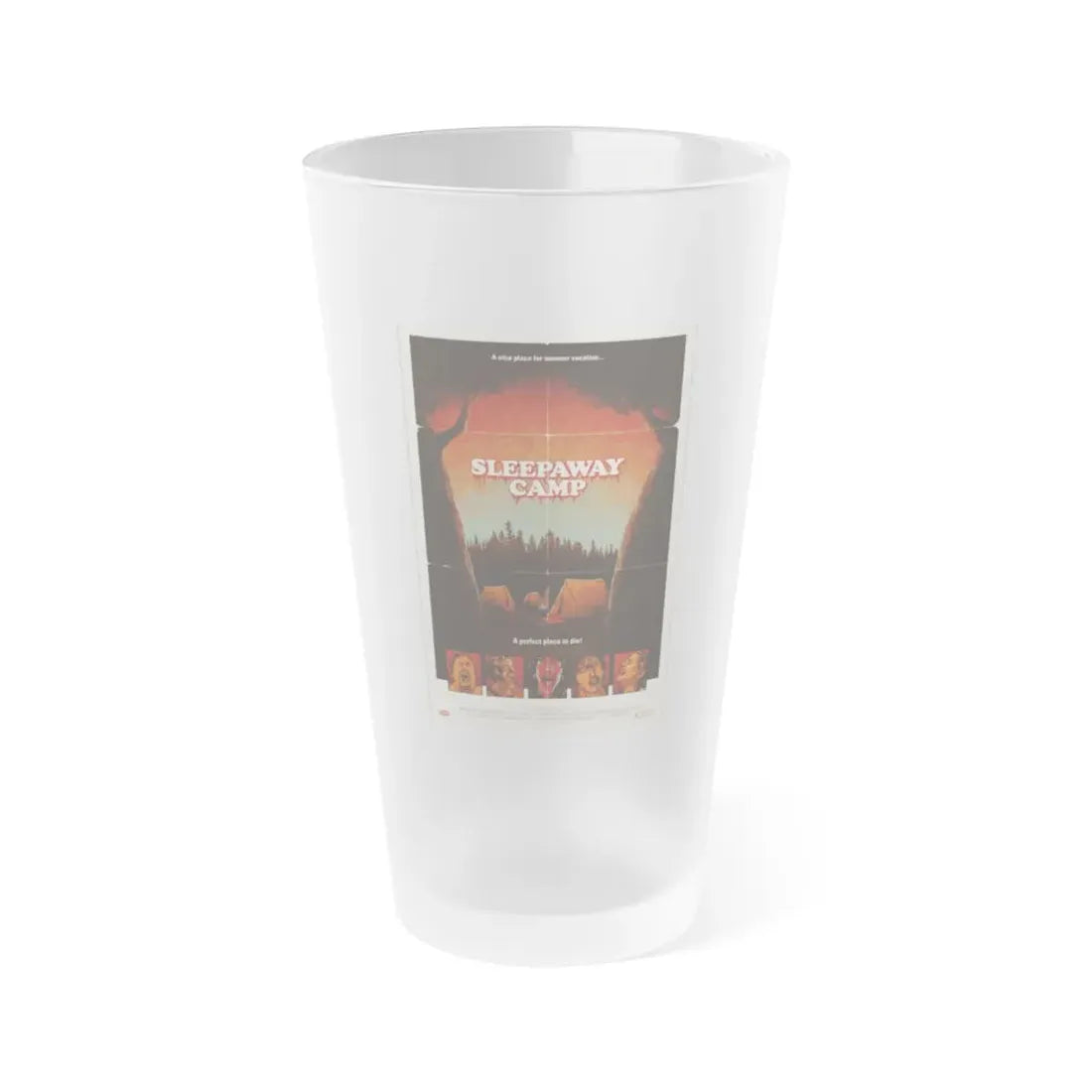 SLEEPAWAY CAMP (MONDO) 1983 Movie Poster - Frosted Pint Glass 16oz Default Title - Go Mug Yourself
