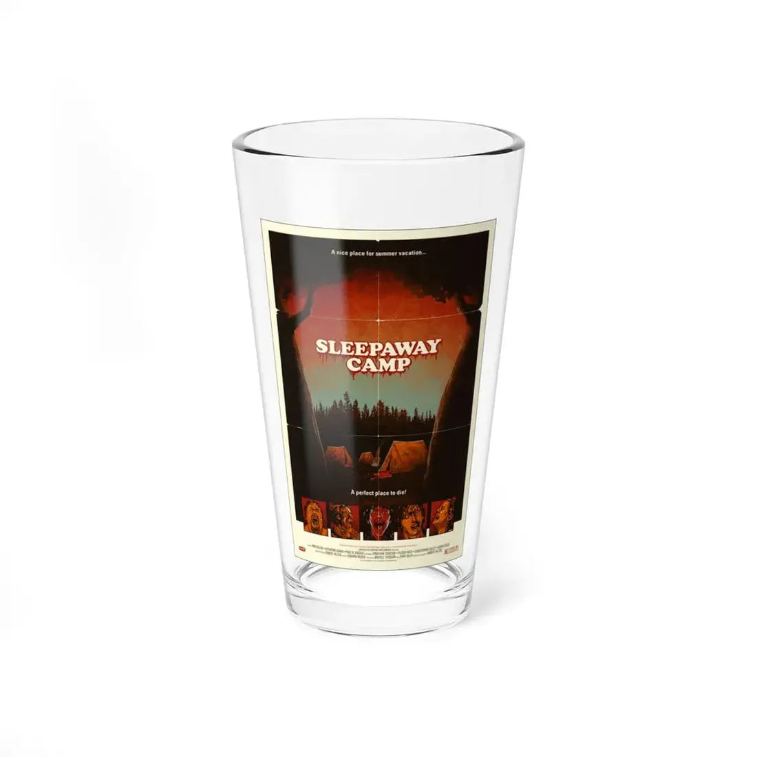 SLEEPAWAY CAMP (MONDO) 1983 Movie Poster - Pint Glass 16oz 16oz - Go Mug Yourself