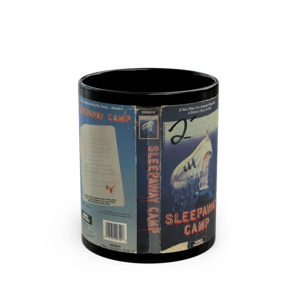 SLEEPAWAY CAMP (VHS COVER) - Black Coffee Mug-11oz-Go Mug Yourself