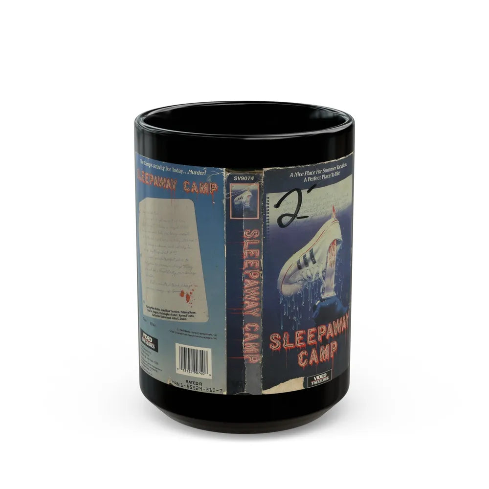 SLEEPAWAY CAMP (VHS COVER) - Black Coffee Mug-15oz-Go Mug Yourself