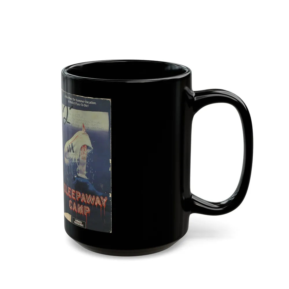 SLEEPAWAY CAMP (VHS COVER) - Black Coffee Mug-Go Mug Yourself