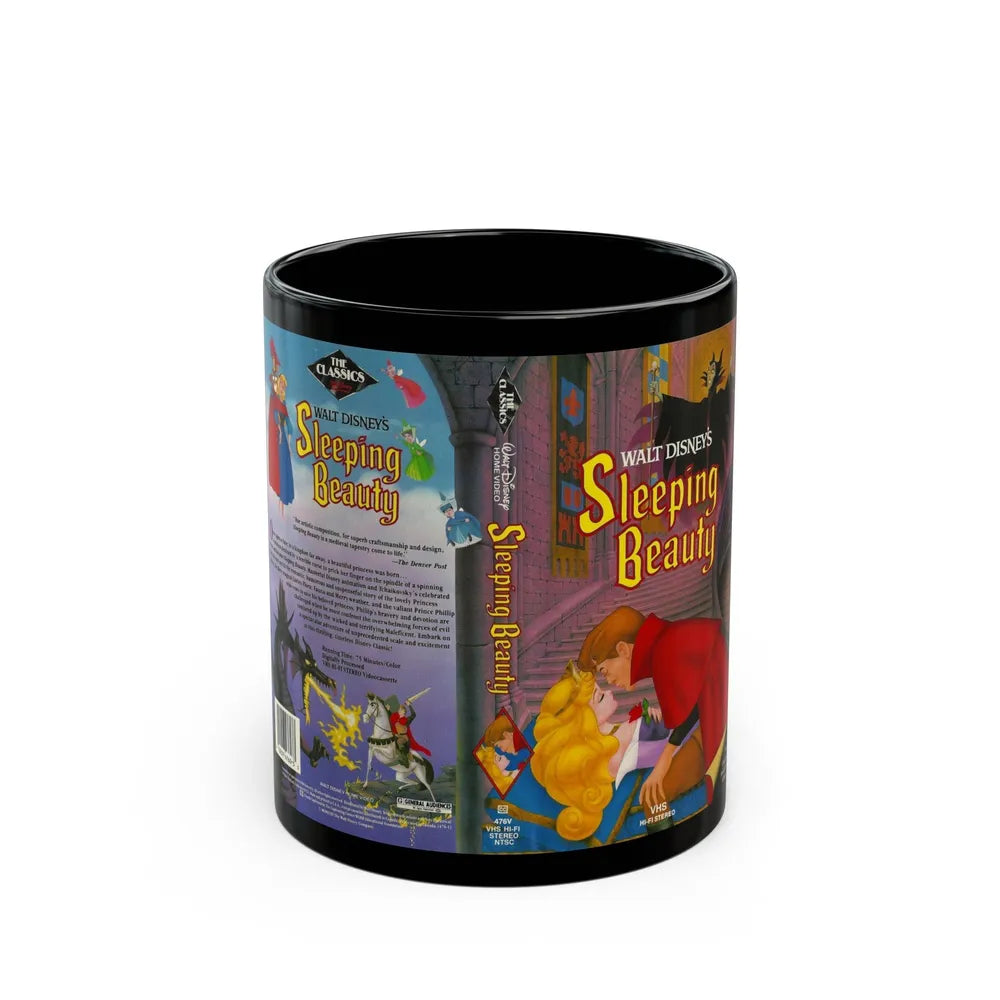 SLEEPING BEAUTY (VHS COVER) - Black Coffee Mug-11oz-Go Mug Yourself