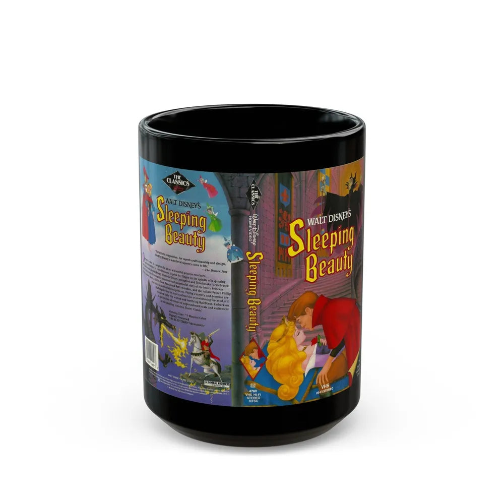 SLEEPING BEAUTY (VHS COVER) - Black Coffee Mug-15oz-Go Mug Yourself