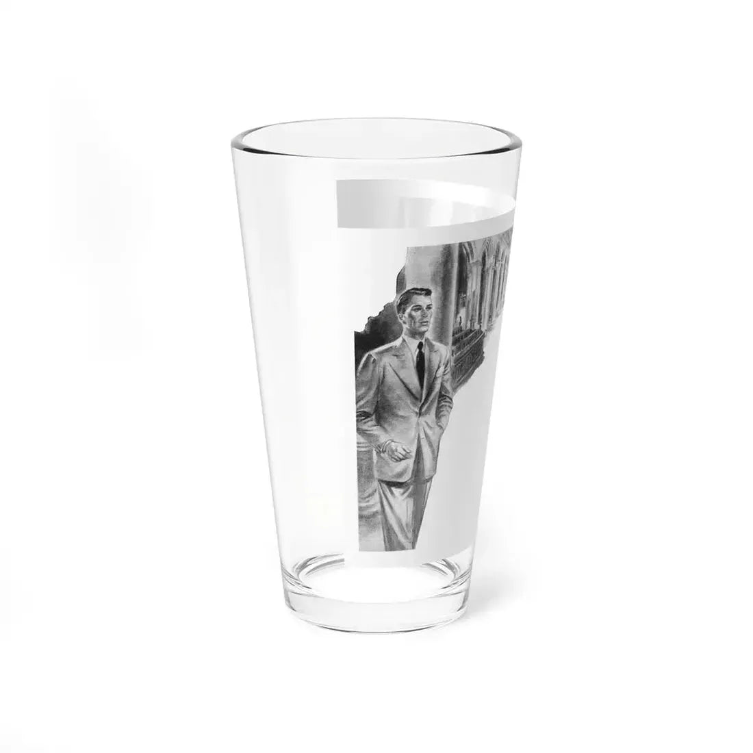 Sleeping Crusader by Jane Seth-Smith, Woman And Home magazine, 1955 (Magazine Illustration) Pint Glass 16oz - Go Mug Yourself