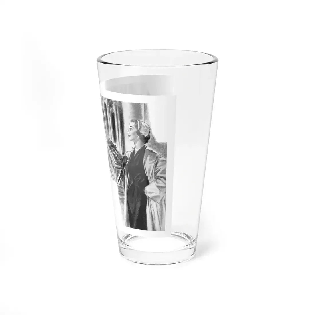 Sleeping Crusader by Jane Seth-Smith, Woman And Home magazine, 1955 (Magazine Illustration) Pint Glass 16oz - Go Mug Yourself