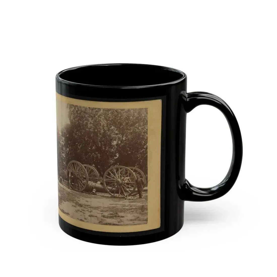 Sling For Heavy Artillery. Drewry's Bluff, Virginia (U.S. Civil War) Black Coffee Mug - Go Mug Yourself