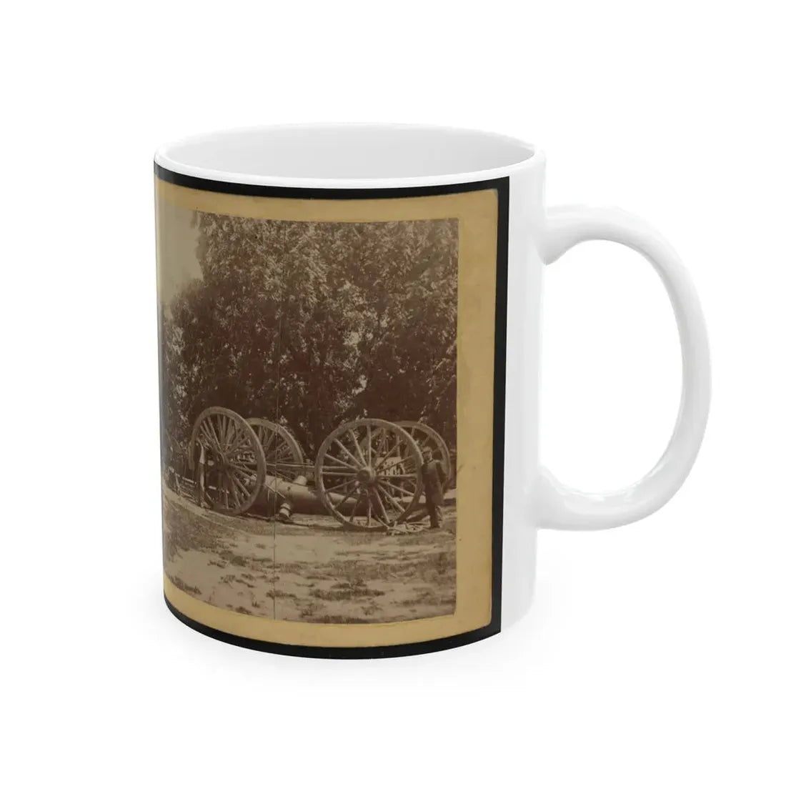 Sling For Heavy Artillery. Drewry's Bluff, Virginia (U.S. Civil War) White Coffee Mug - Go Mug Yourself