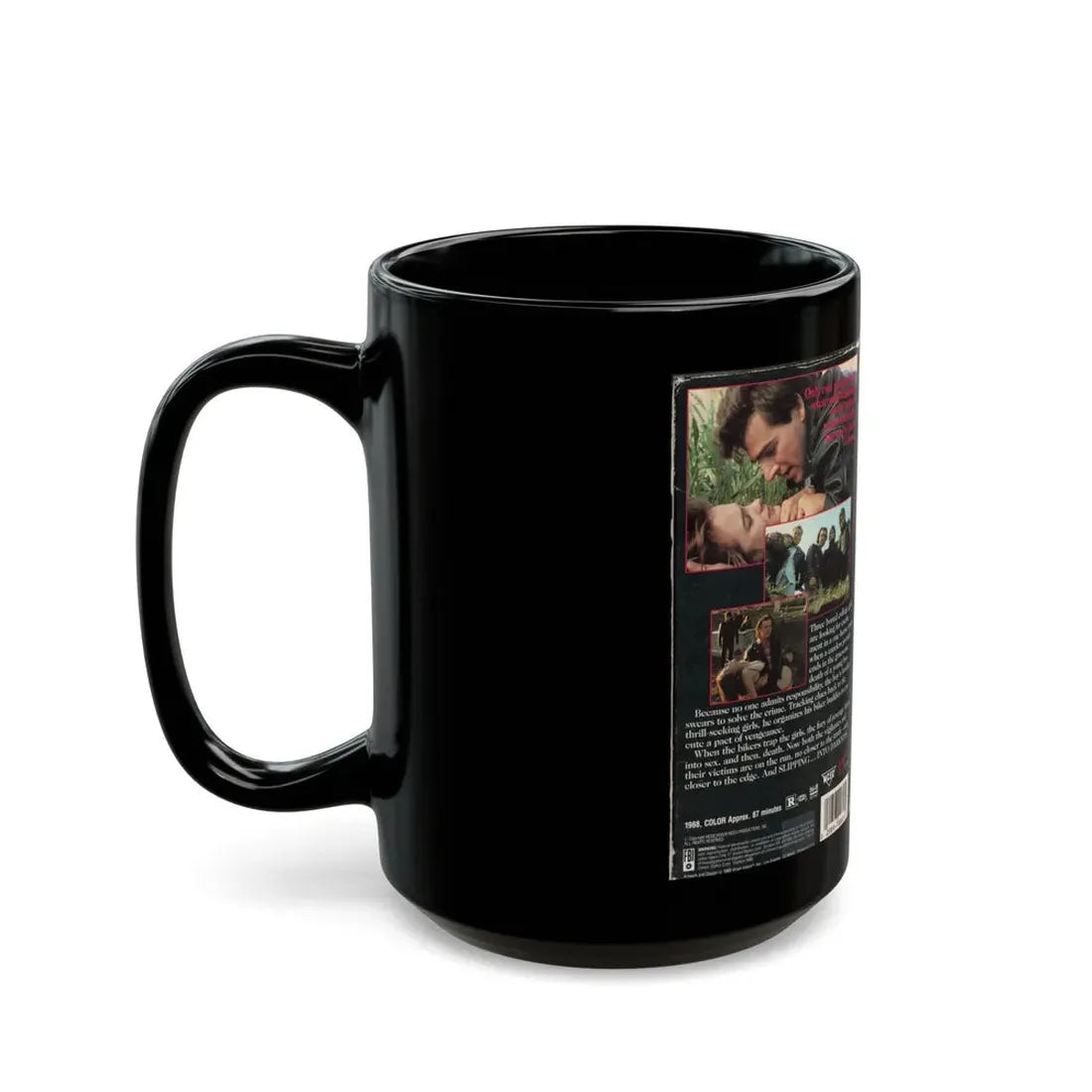 SLIPPING INTO DARKNESS (VHS COVER) - Black Coffee Mug - Go Mug Yourself