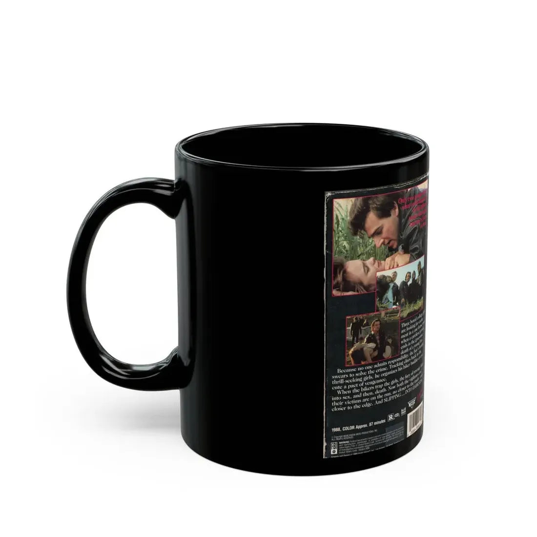 SLIPPING INTO DARKNESS (VHS COVER) - Black Coffee Mug - Go Mug Yourself
