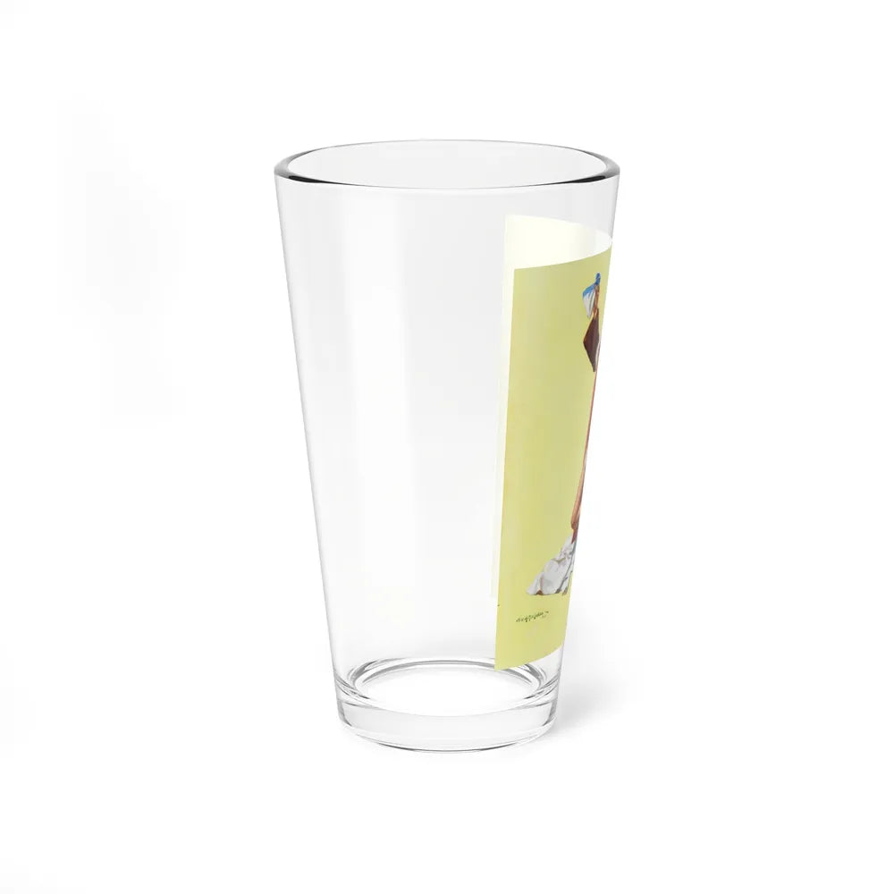Slipping Into Her Shoes, The Saturday Evening Post, August 11, 1934 (Magazine Illustration) Pint Glass 16oz - Go Mug Yourself