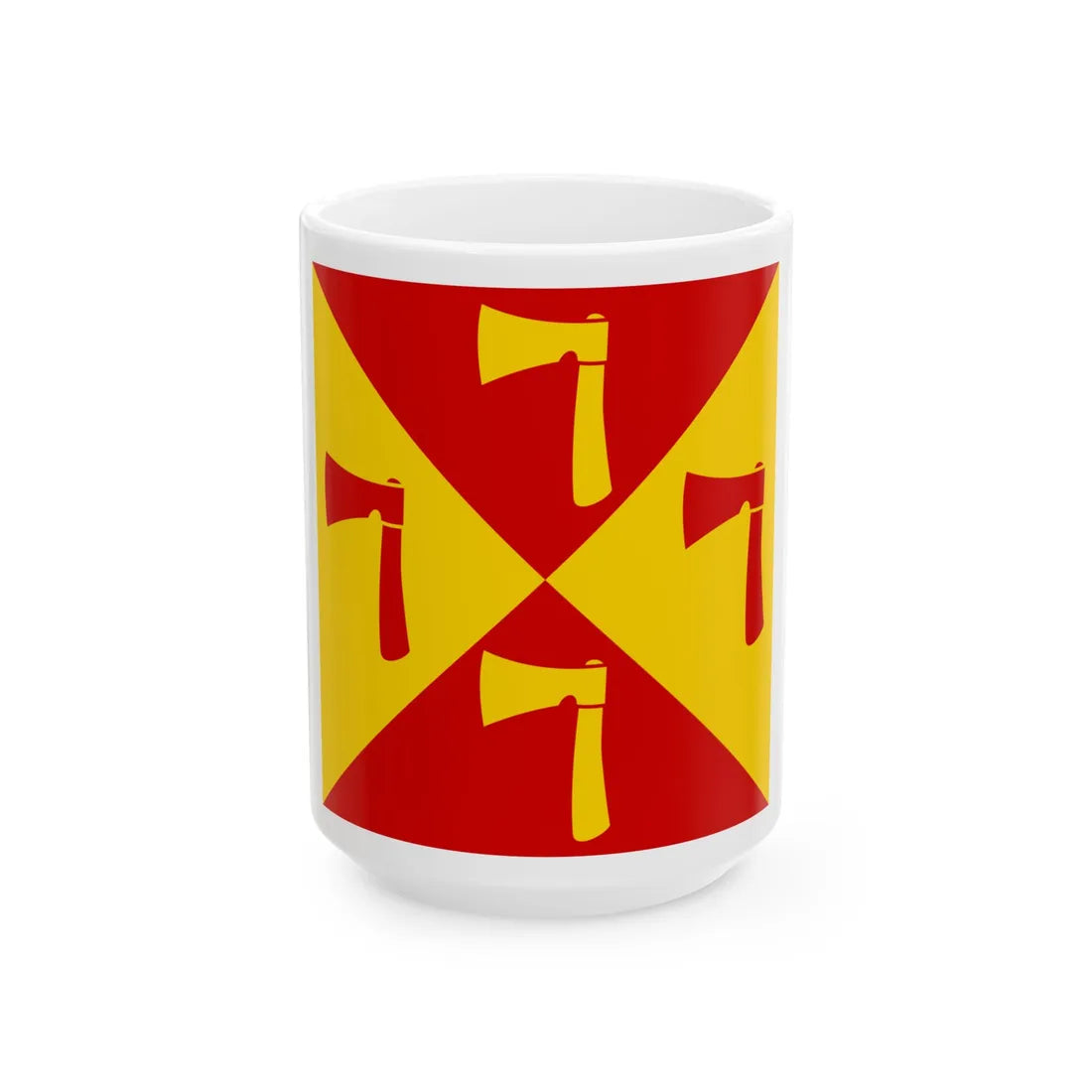 Slokhyni flag (Ukraine) White Coffee Mug 15oz - Go Mug Yourself