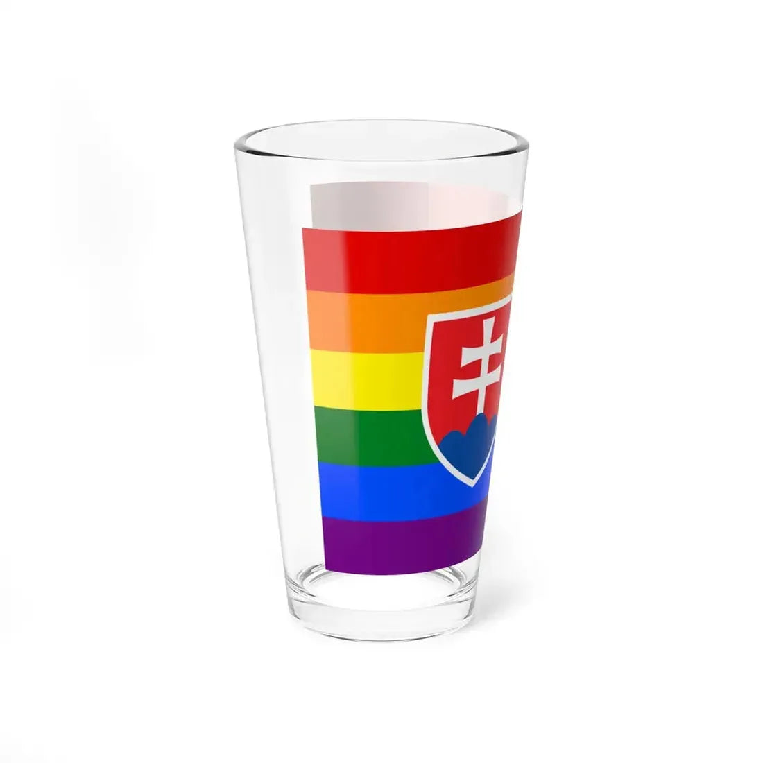 Slovakia Gay Flag (Slovakia) Pint Glass 16oz - Go Mug Yourself