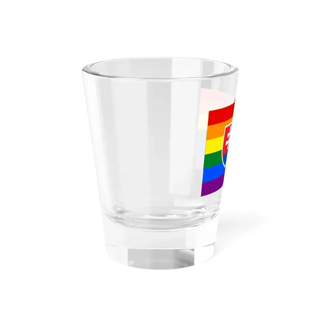 Slovakia Gay Flag (Slovakia) Shot Glass 1.5oz - Go Mug Yourself
