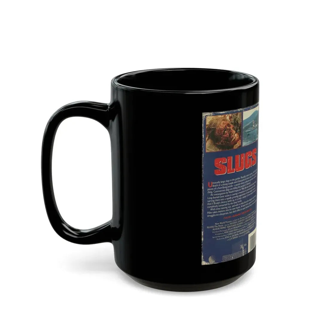 SLUGS NEW WORLD VIDEO (VHS COVER) - Black Coffee Mug - Go Mug Yourself