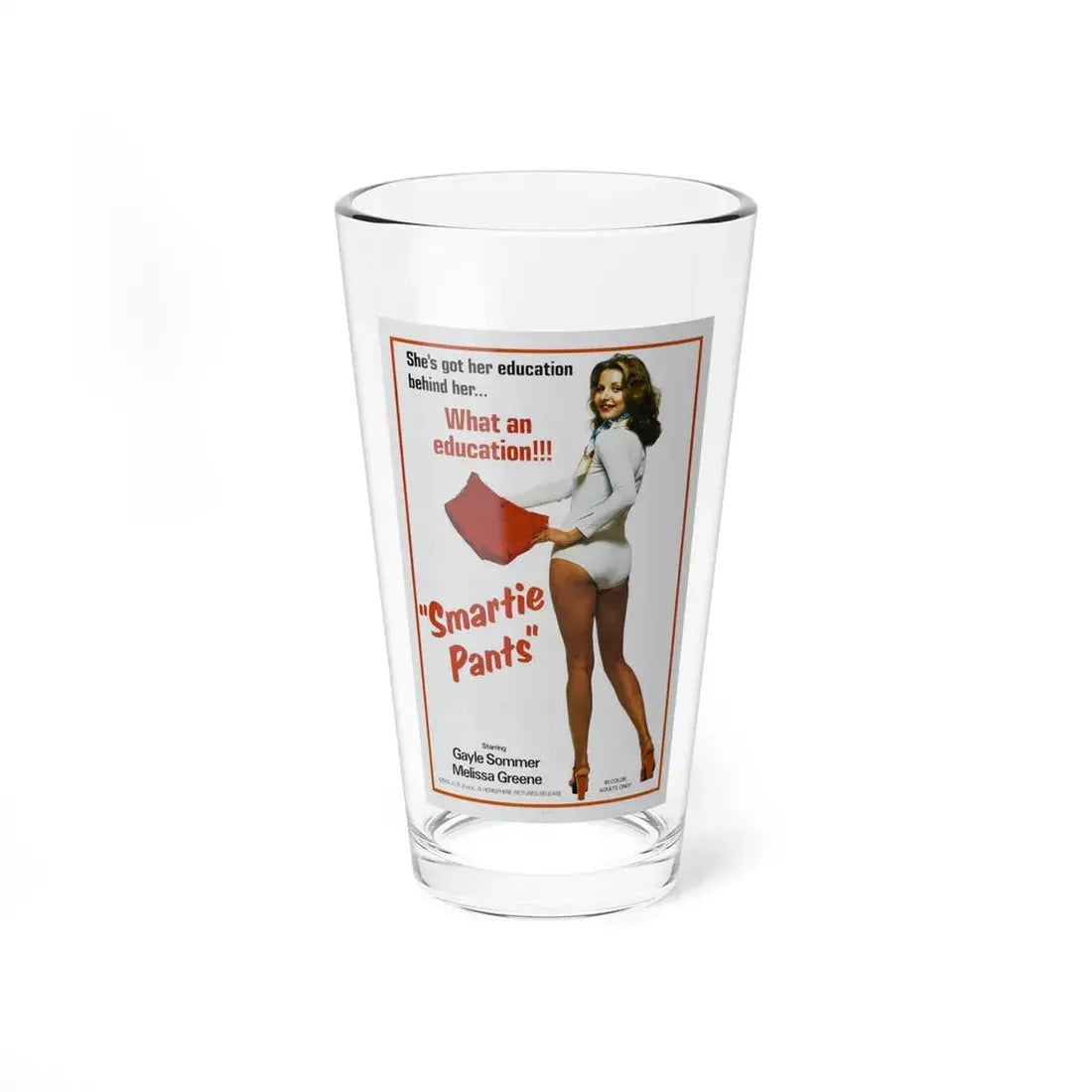 SMARTIE PANTS 1975 Movie Poster - Pint Glass 16oz 16oz - Go Mug Yourself