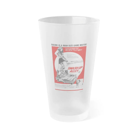 SMASH-UP ALLEY 1973 Movie Poster - Frosted Pint Glass 16oz Default Title - Go Mug Yourself