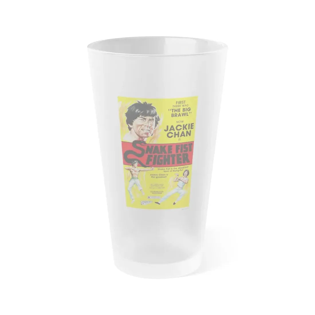 SNAKE FIST FIGHTER 1973 Movie Poster - Frosted Pint Glass 16oz Default Title - Go Mug Yourself