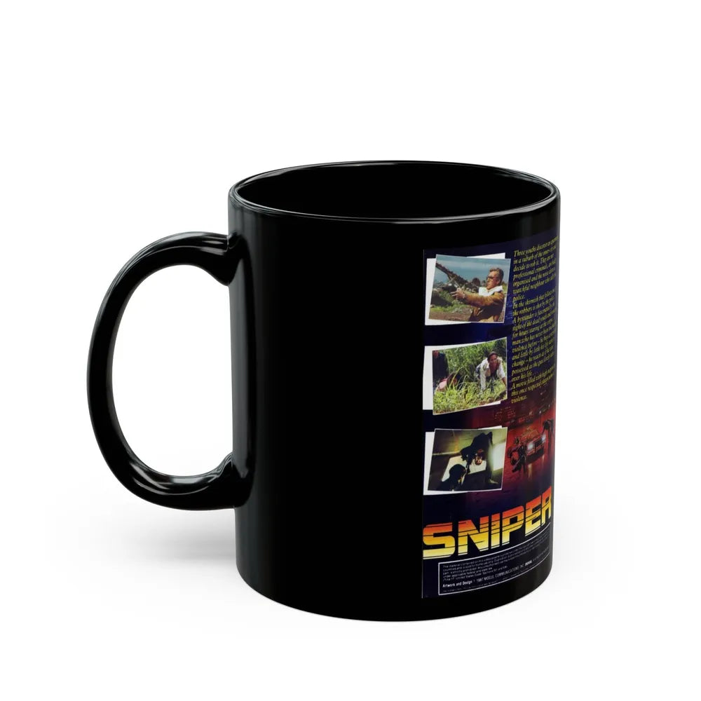 SNIPER (VHS COVER) - Black Coffee Mug-Go Mug Yourself