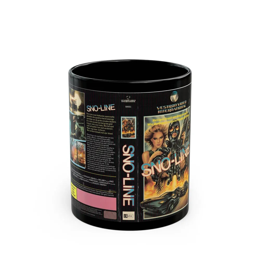 SNO LINE (VHS COVER) - Black Coffee Mug-11oz-Go Mug Yourself