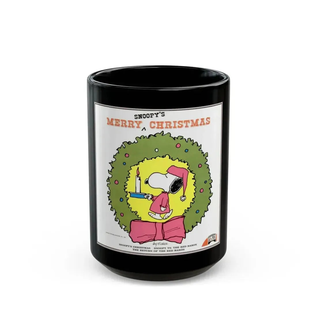 Snoopy 1967 (Music Poster) Black Coffee Mug 15oz - Go Mug Yourself