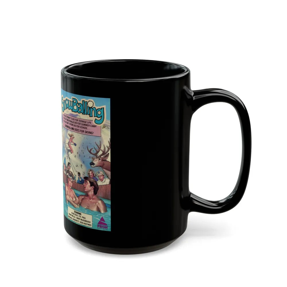 SNOW BALLING (VHS COVER) - Black Coffee Mug-Go Mug Yourself