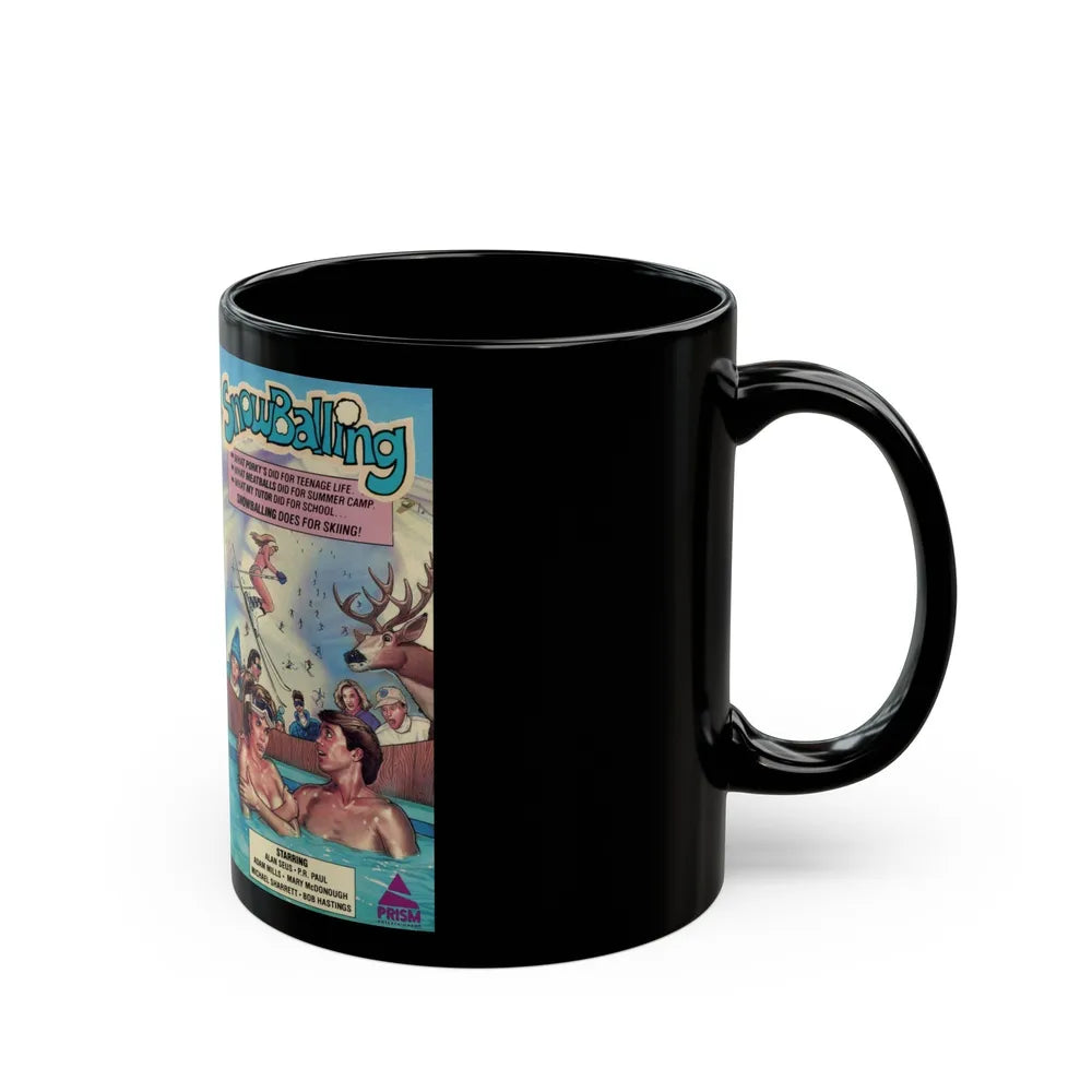 SNOW BALLING (VHS COVER) - Black Coffee Mug-Go Mug Yourself