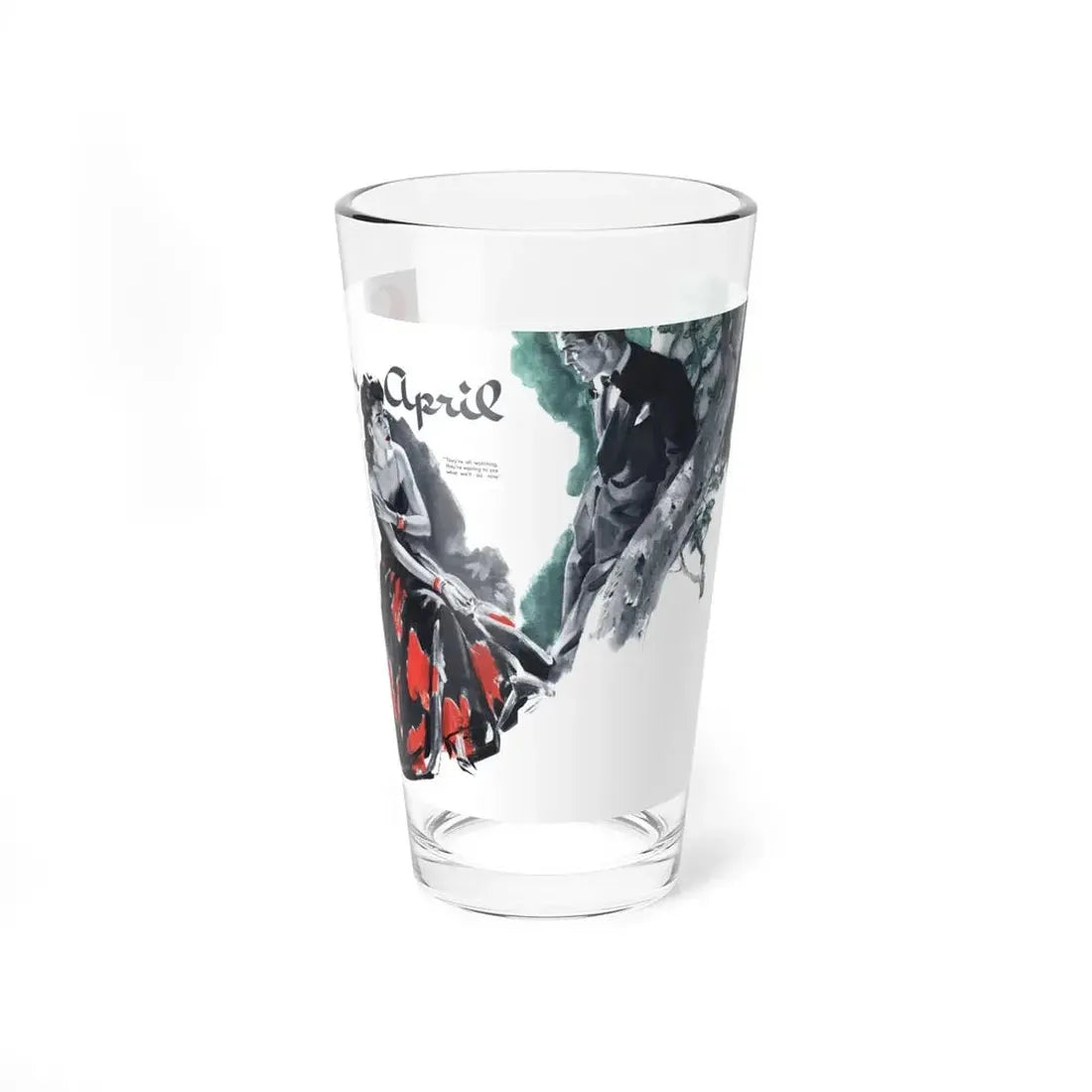 Snow in April, Woman's Home Companion, April 1940 (Magazine Illustration) Pint Glass 16oz 16oz - Go Mug Yourself