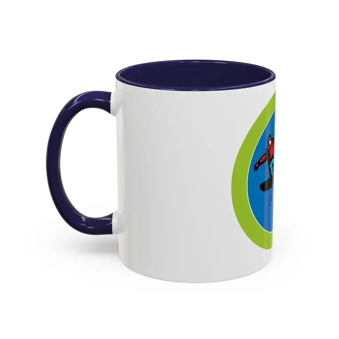 Snow Sports (Boy Scout Merit Badge) Accent Coffee Mug - Go Mug Yourself