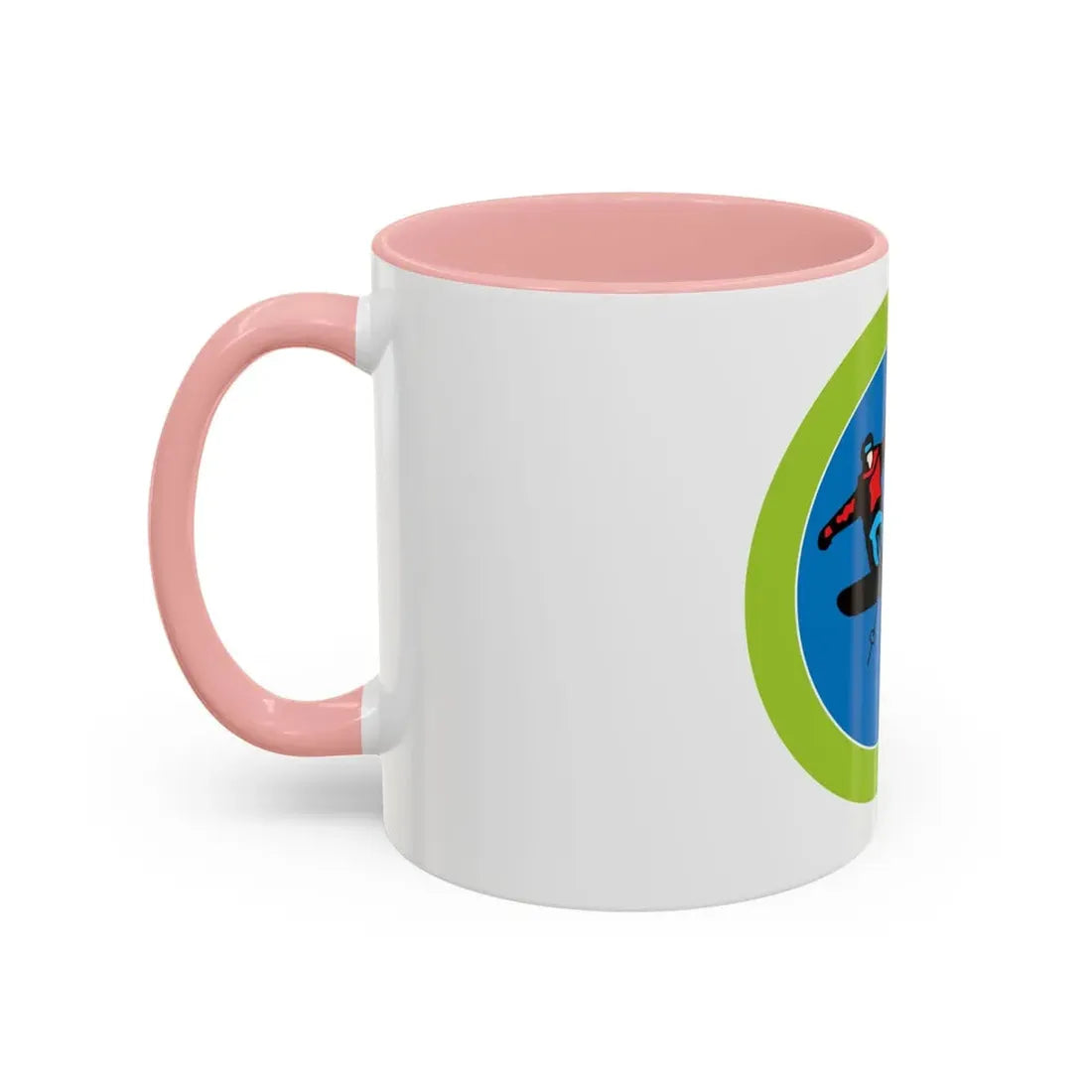 Snow Sports (Boy Scout Merit Badge) Accent Coffee Mug - Go Mug Yourself