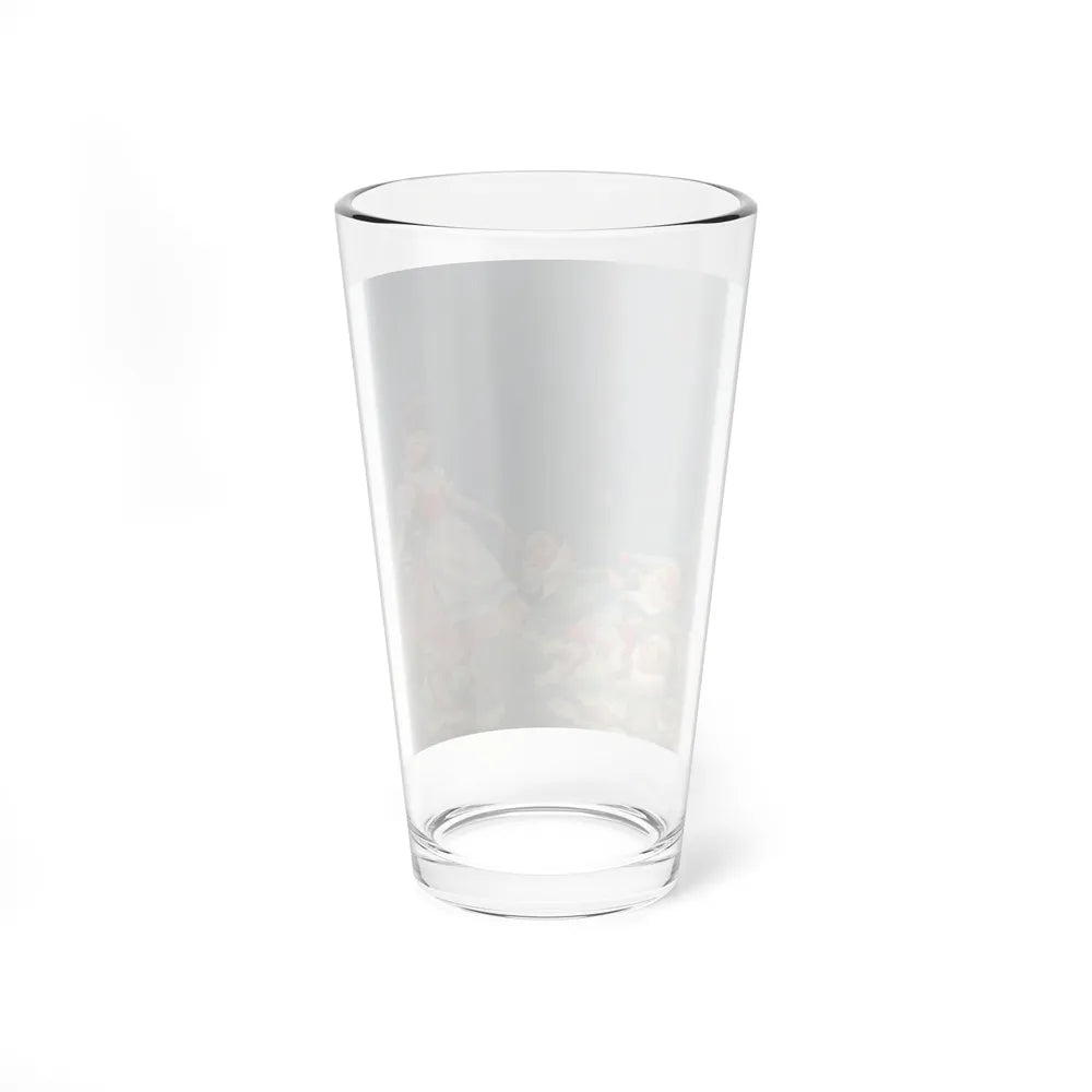 Snow White and the Seven Dwarfs, RCA vinyl album cover, 1950s (Magazine Illustration) Pint Glass 16oz - Go Mug Yourself