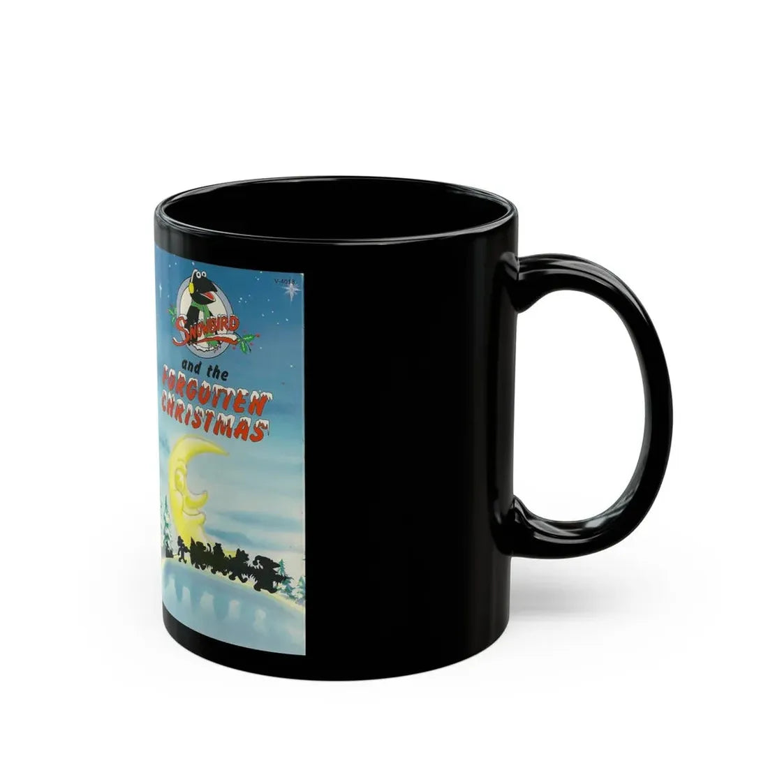 SNOWBIRD AND THE FORGOTTEN CHRISTMAS (VHS COVER) - Black Coffee Mug - Go Mug Yourself