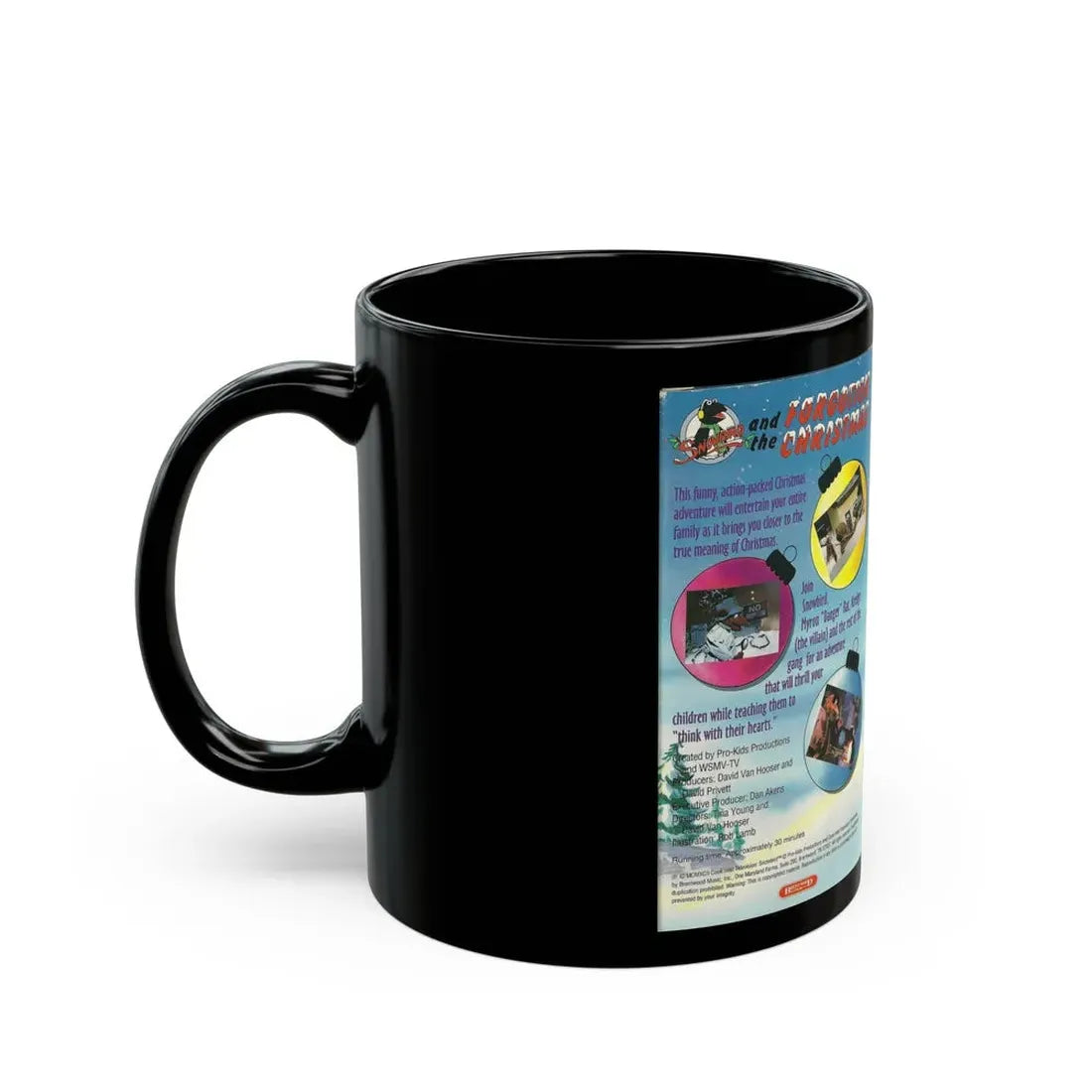 SNOWBIRD AND THE FORGOTTEN CHRISTMAS (VHS COVER) - Black Coffee Mug - Go Mug Yourself
