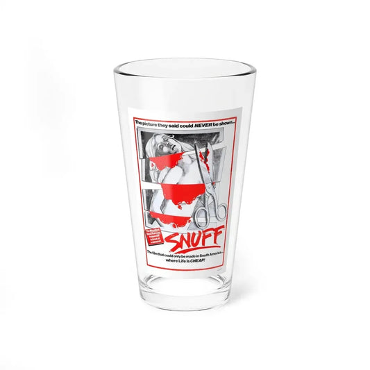 SNUFF 1976 Movie Poster - Pint Glass 16oz 16oz - Go Mug Yourself
