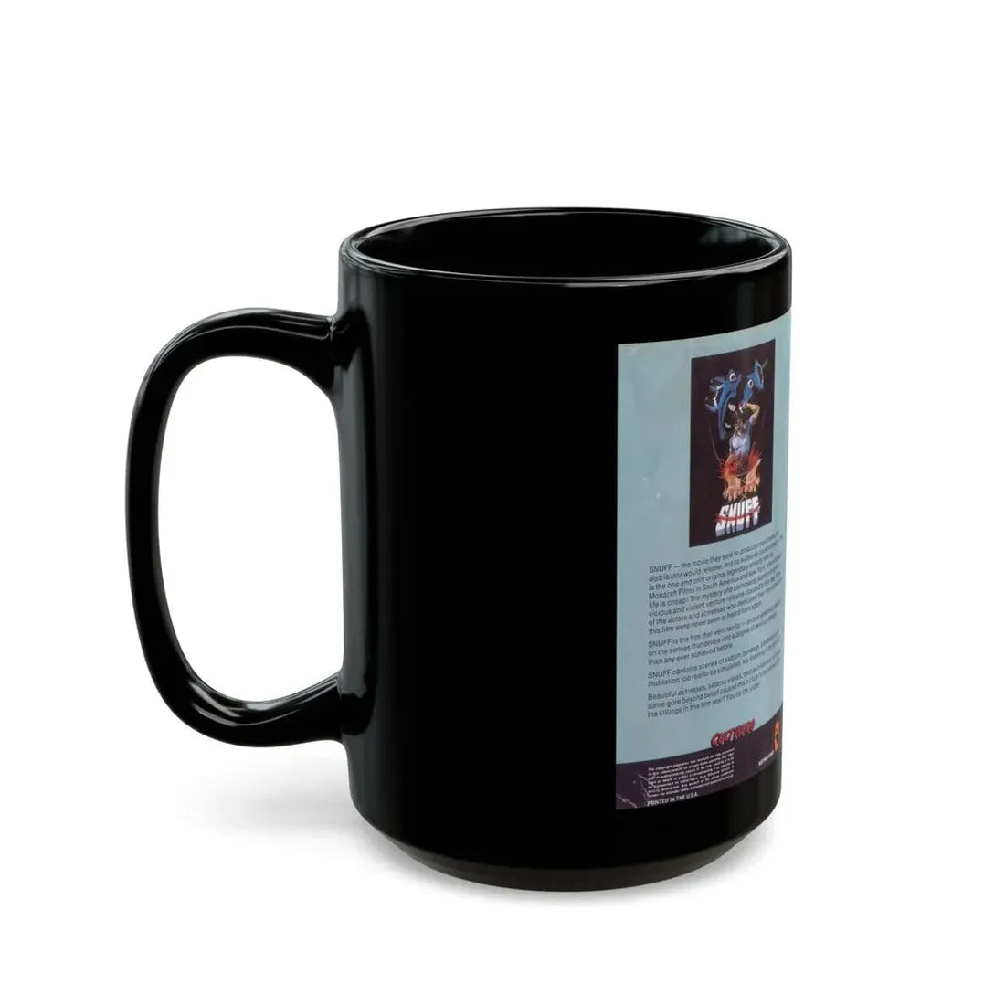 SNUFF ASTRA VIDEO (VHS COVER) - Black Coffee Mug - Go Mug Yourself