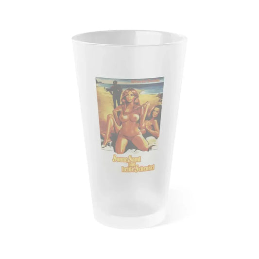 SO YOUNG SO LOVELY SO VICIOUS (German) 1975 Movie Poster - Frosted Pint Glass 16oz 16oz Frosted - Go Mug Yourself