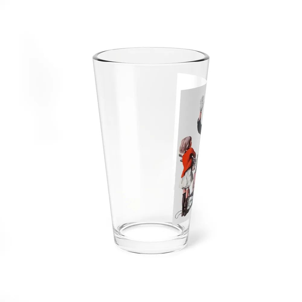 Soapbox Wreck, The Saturday Evening Post cover, February 2, 1924. (Magazine Illustration) Pint Glass 16oz - Go Mug Yourself