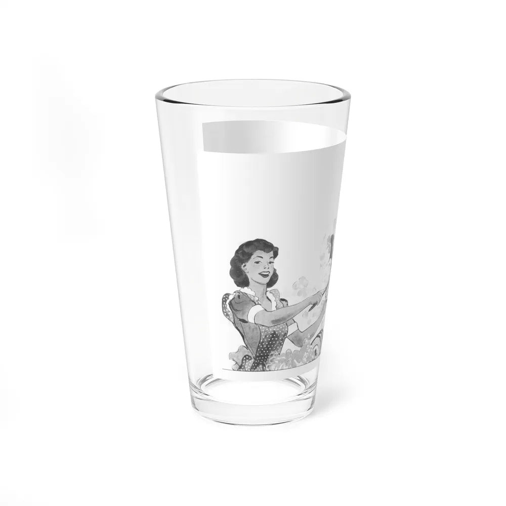 Soapy, Happy People, Act II Come on in, the water's fine, 1942 (Magazine Illustration) Pint Glass 16oz - Go Mug Yourself