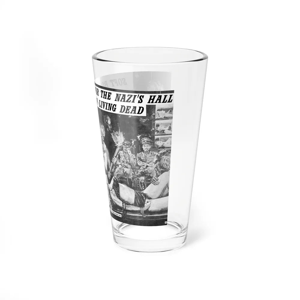 Soft Bodies For The Nazi's Hall of the Living Dead, Man's Story, September 1963 (Magazine Illustration) Pint Glass 16oz - Go Mug Yourself