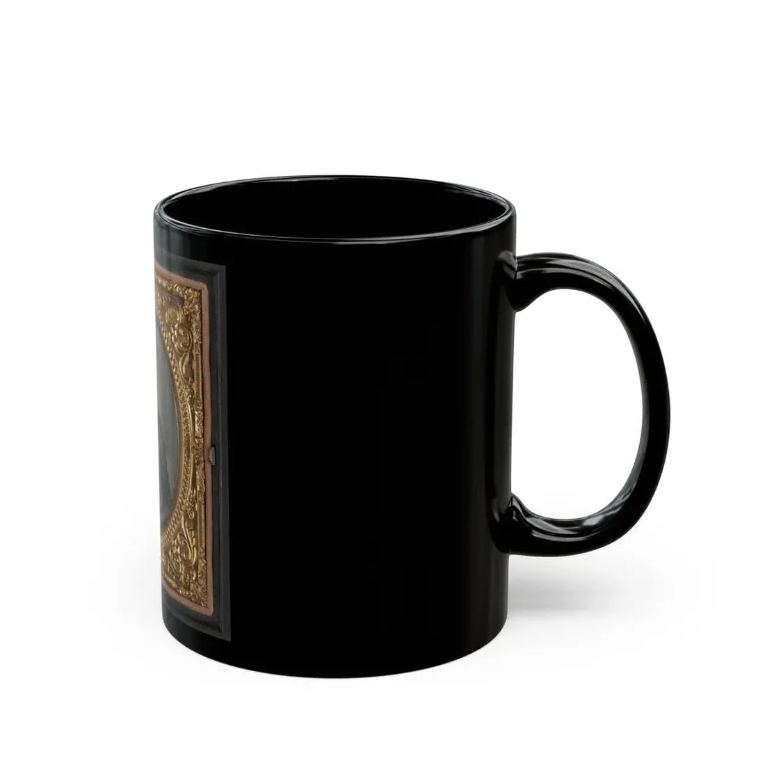 Soldier Named E.F. Powell In Confederate Uniform With Bowie Knife And Revolver (U.S. Civil War) Black Coffee Mug - Go Mug Yourself