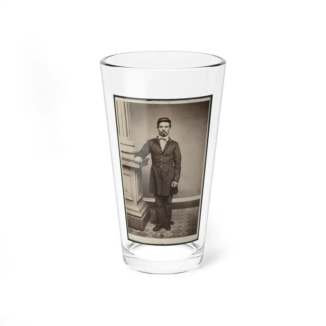 Soldier Named Garrison In Uniform Next To Column (U.S. Civil War) Pint Glass 16oz 16oz - Go Mug Yourself