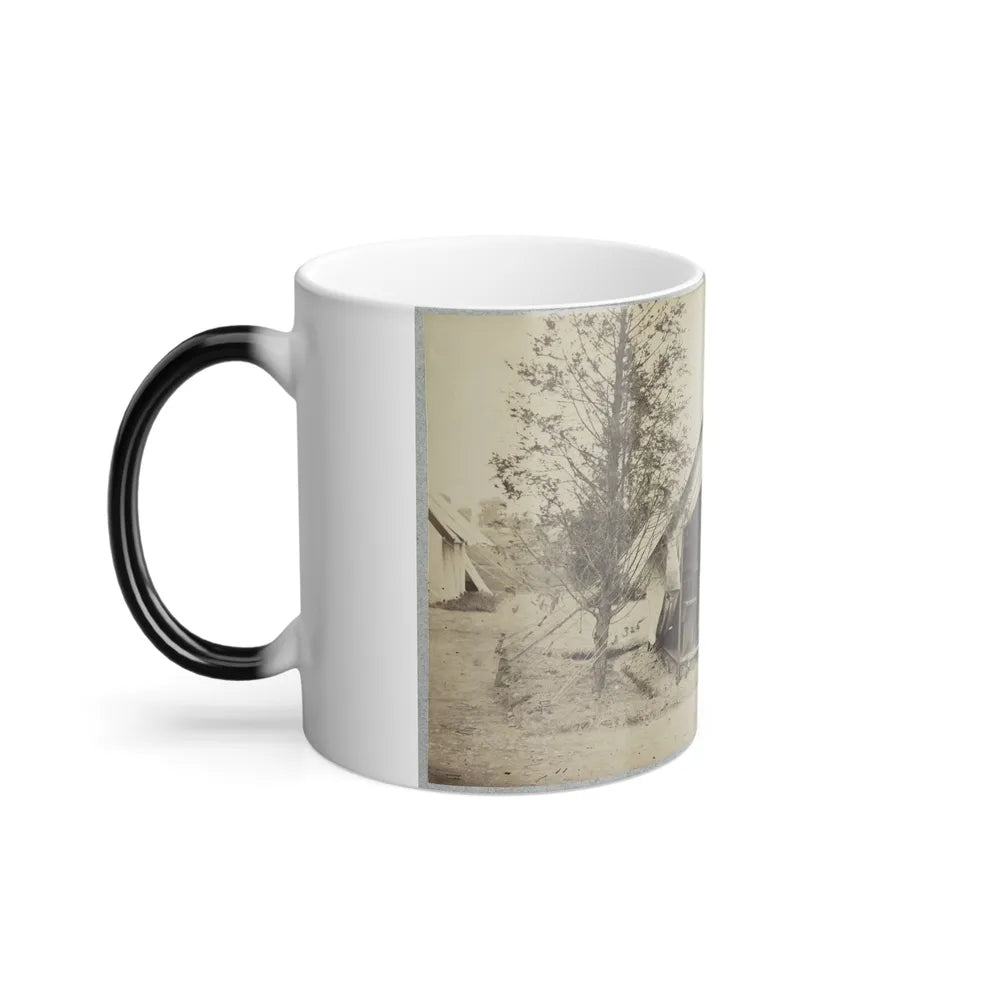 Soldier Sitting Inside His Tent (U.S. Civil War) Color Changing Coffee Mug 11oz-Go Mug Yourself